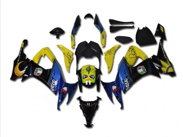 Blau Hai ZX10R 08-10 Motorrad Verkleidungen Blau Hai ZX10R 08-10 Motorrad Verkleidungen