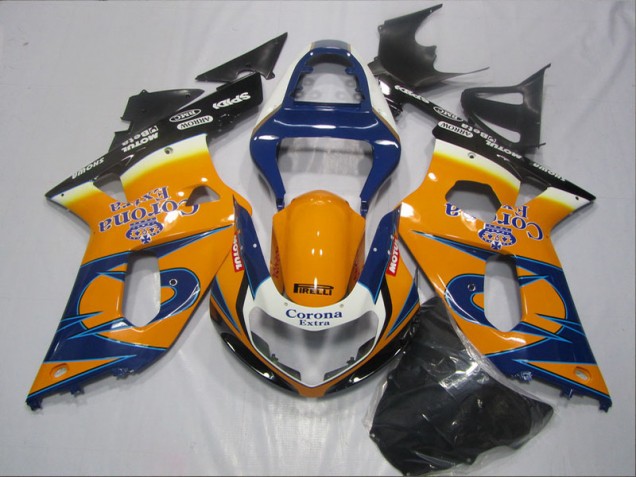 Blau Orange Corona Extra GSXR 600 K1 K2 K3 01-03 Motorrad Verkleidungen Blau Orange Corona Extra GSXR 600 K1 K2 K3 01-03 Motorrad Verkleidungen