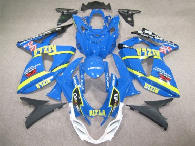 Blau Rizla Q8 Oils GSXR 1000 K9 09-16 Motorrad Verkleidungen
