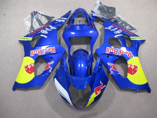 Blau Rot Bull GSXR 1000 K3 03-04 Motorrad Verkleidungen Blau Rot Bull GSXR 1000 K3 03-04 Motorrad Verkleidungen