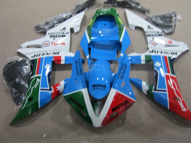 Blau Rot Grün Motul CBR 1000 RR 04-05 Motorrad Verkleidung Blau Rot Grün Motul CBR 1000 RR 04-05 Motorrad Verkleidung