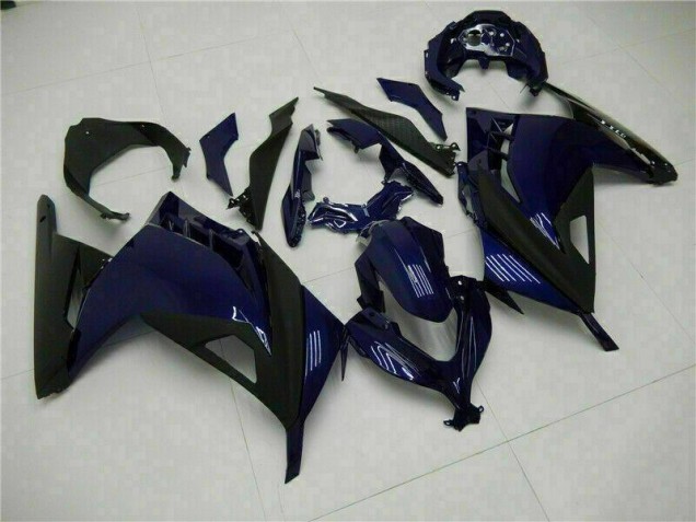 Blau Schwarz EX300 13-16 Motorrad Verkleidungen Blau Schwarz EX300 13-16 Motorrad Verkleidungen