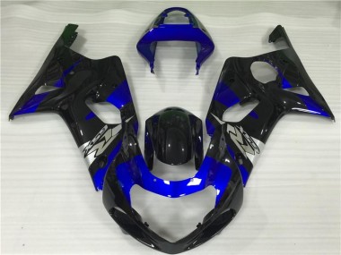 Blau Schwarz GSXR 1000 K1 00-02 Motorrad Verkleidungen