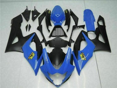 Blau Schwarz GSXR 1000 K5 05-06 Motorrad Verkleidungen Komplett Sets