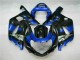 Blau Schwarz GSXR 600 / 750 K1 K2 K3 01-03 Motorrad Verkleidung Blau Schwarz GSXR 600 / 750 K1 K2 K3 01-03 Motorrad Verkleidung