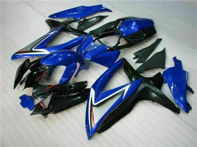 Blau Schwarz GSXR 600 / 750 K8 08-10 Motorrad Verkleidung Blau Schwarz GSXR 600 / 750 K8 08-10 Motorrad Verkleidung