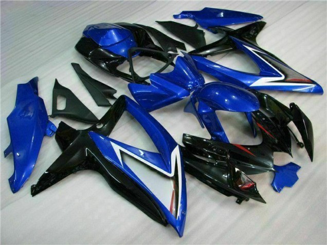 Blau Schwarz GSXR 600 / 750 K8 08-10 Motorrad Verkleidung Blau Schwarz GSXR 600 / 750 K8 08-10 Motorrad Verkleidung