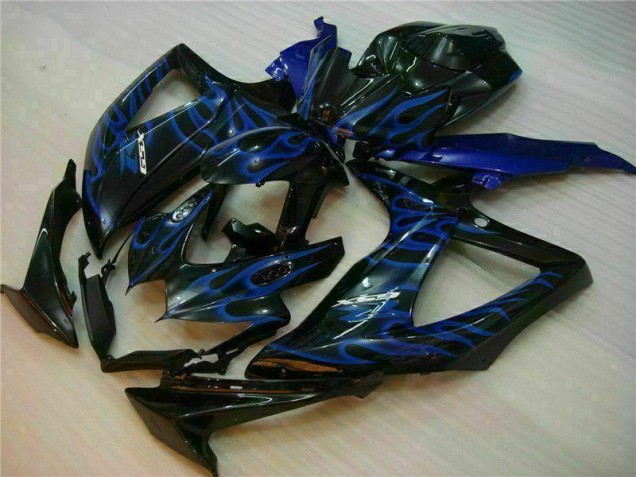Blau Schwarz GSXR 600 / 750 K8 08-10 Motorrad Verkleidungen Blau Schwarz GSXR 600 / 750 K8 08-10 Motorrad Verkleidungen