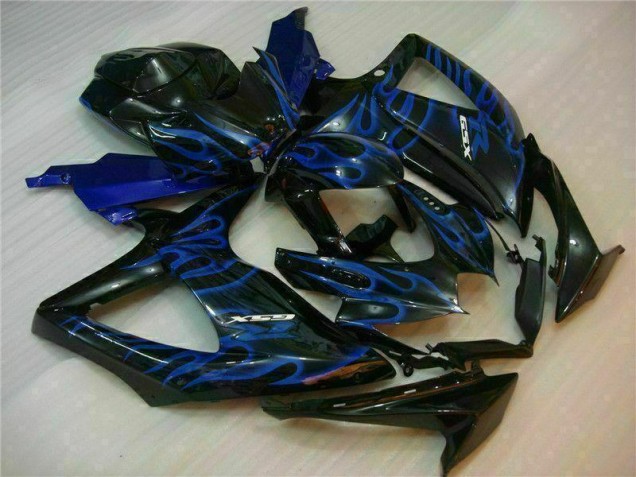 Blau Schwarz GSXR 600 / 750 K8 08-10 Motorrad Verkleidungen Blau Schwarz GSXR 600 / 750 K8 08-10 Motorrad Verkleidungen