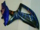 Blau Schwarz GSXR 600 / 750 K8 08-10 Motorrad Verkleidungen Blau Schwarz GSXR 600 / 750 K8 08-10 Motorrad Verkleidungen