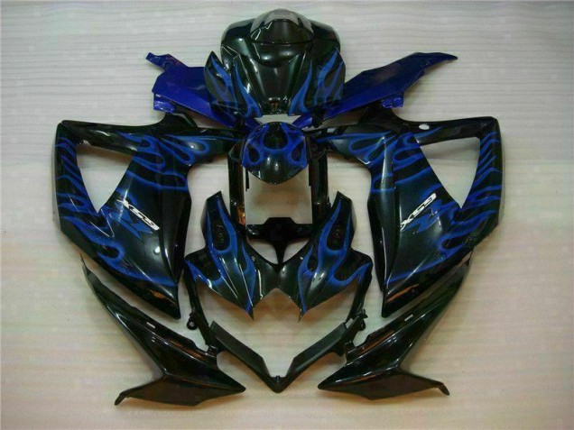 Blau Schwarz GSXR 600 / 750 K8 08-10 Motorrad Verkleidungen Blau Schwarz GSXR 600 / 750 K8 08-10 Motorrad Verkleidungen