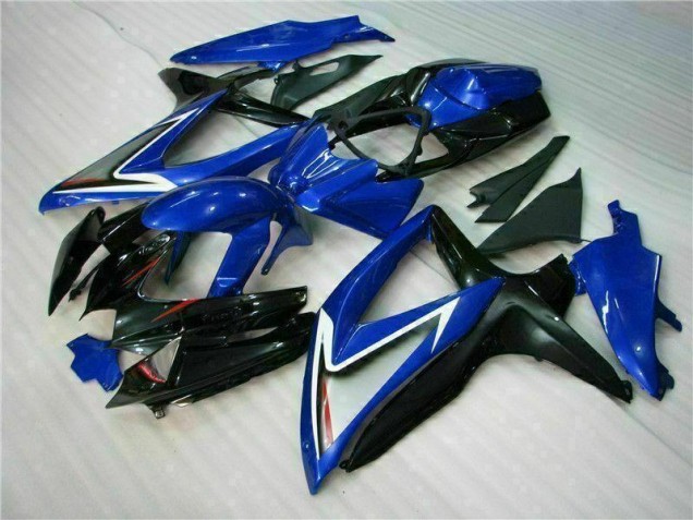 Blau Schwarz GSXR 600 / 750 K8 08-10 Motorrad Vollverkleidung Blau Schwarz GSXR 600 / 750 K8 08-10 Motorrad Vollverkleidung