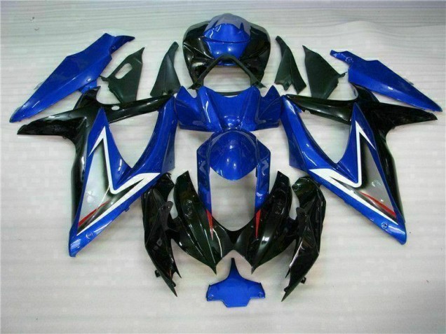 Blau Schwarz GSXR 600 / 750 K8 08-10 Motorrad Vollverkleidung Blau Schwarz GSXR 600 / 750 K8 08-10 Motorrad Vollverkleidung