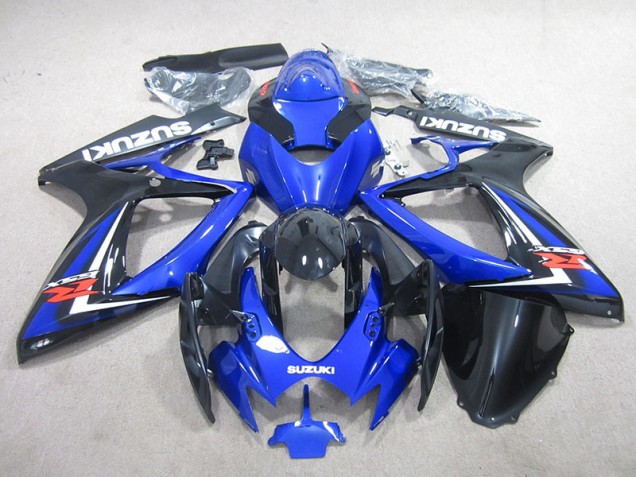 Blau Schwarz GSXR 750 K6 06-07 Motorrad Verkleidungen Blau Schwarz GSXR 750 K6 06-07 Motorrad Verkleidungen