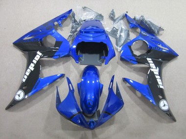 Blau Schwarz R6 03-05 Motorrad Vollverkleidung