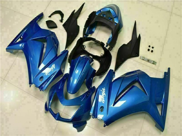 Blau Schwarz Weiß Ninja EX250 08-12 Motorrad Verkleidungen Blau Schwarz Weiß Ninja EX250 08-12 Motorrad Verkleidungen