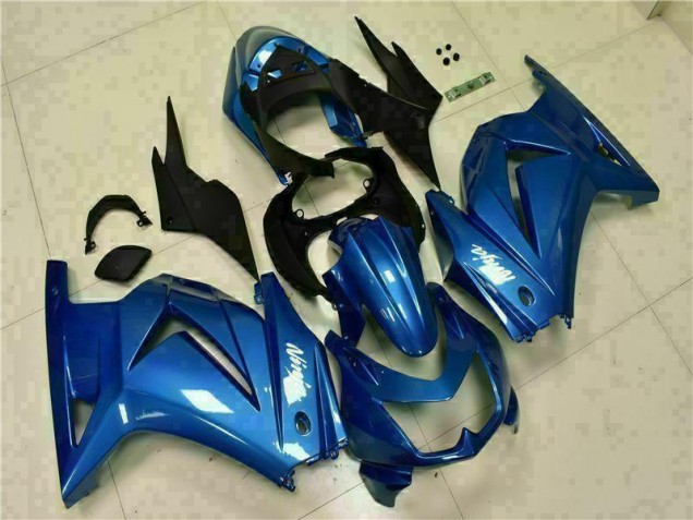 Blau Schwarz Weiß Ninja EX250 08-12 Motorrad Verkleidungen Blau Schwarz Weiß Ninja EX250 08-12 Motorrad Verkleidungen
