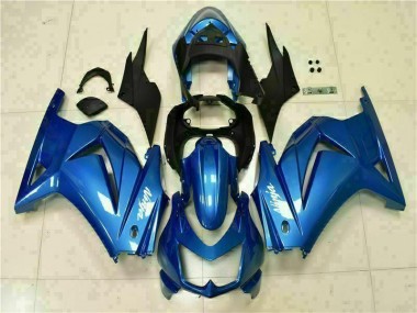 Blau Schwarz Weiß Ninja EX250 08-12 Motorrad Verkleidungen
