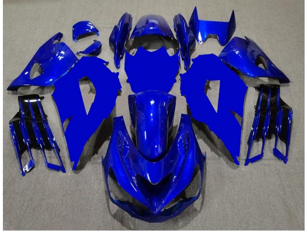 Blau Schwarz ZX14R ZZR 1400 12-21 Motorrad Verkleidungen Blau Schwarz ZX14R ZZR 1400 12-21 Motorrad Verkleidungen