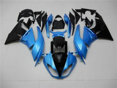 Blau Schwarz ZX6R 09-12 Motorrad Verkleidung