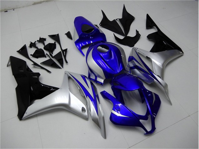 Blau Silber Schwarz CBR 600 RR 07-08 Motorrad Verkleidungen Blau Silber Schwarz CBR 600 RR 07-08 Motorrad Verkleidungen