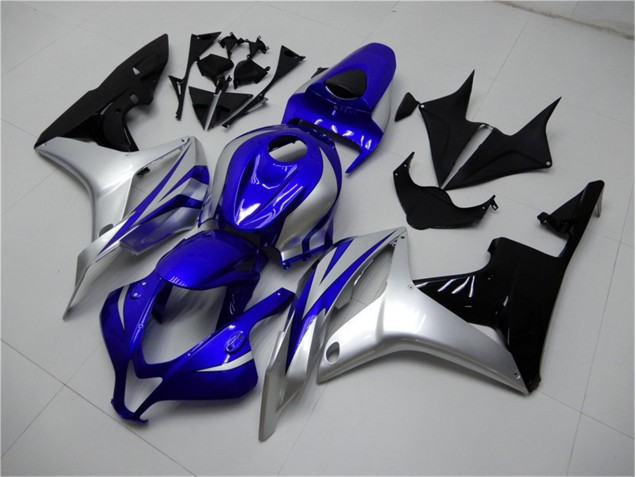 Blau Silber Schwarz CBR 600 RR 07-08 Motorrad Verkleidungen Blau Silber Schwarz CBR 600 RR 07-08 Motorrad Verkleidungen