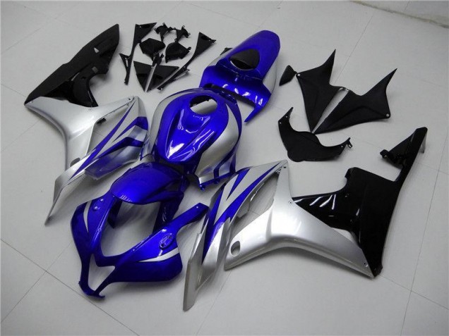 Blau Silber Schwarz CBR 600 RR 07-08 Motorrad Verkleidungen Blau Silber Schwarz CBR 600 RR 07-08 Motorrad Verkleidungen