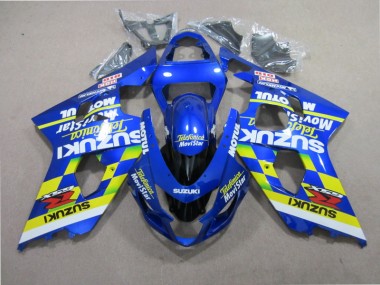 Blau Telefunica Movistar GSXR 600 K1 K2 K3 01-03 Motorrad Verkleidungen