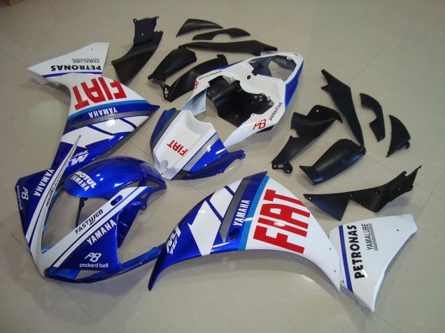 Blau Weiß Fiat R1 12-14 Motorrad Verkleidungen Blau Weiß Fiat R1 12-14 Motorrad Verkleidungen
