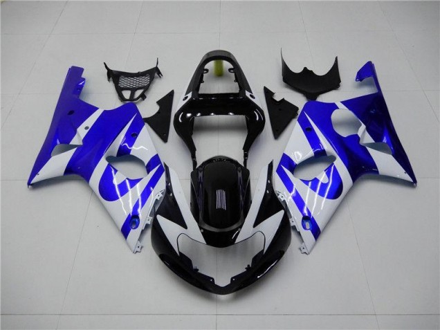 Blau Weiß GSXR 1000 K1 00-02 Motorrad Verkleidungen Blau Weiß GSXR 1000 K1 00-02 Motorrad Verkleidungen