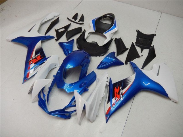 Blau Weiß GSXR 600 / 750 K11 11-24 Motorrad Vollverkleidung Blau Weiß GSXR 600 / 750 K11 11-24 Motorrad Vollverkleidung