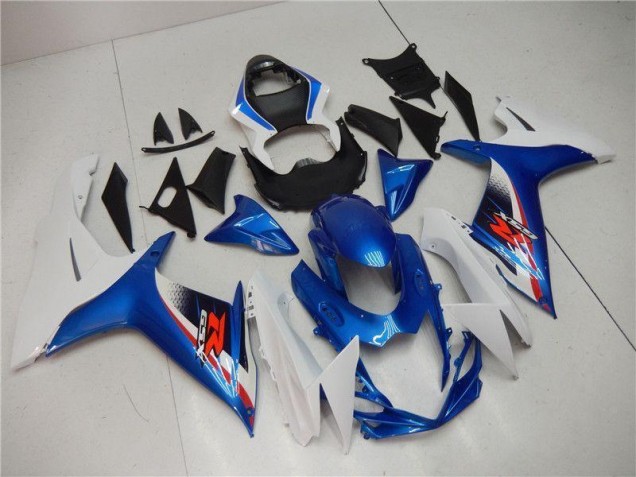 Blau Weiß GSXR 600 / 750 K11 11-24 Motorrad Vollverkleidung Blau Weiß GSXR 600 / 750 K11 11-24 Motorrad Vollverkleidung