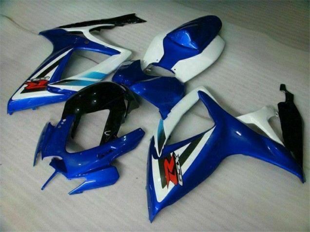 Blau Weiß GSXR 600 / 750 K6 06-07 Motorrad Vollverkleidung Blau Weiß GSXR 600 / 750 K6 06-07 Motorrad Vollverkleidung