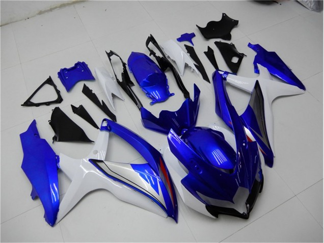 Blau Weiß GSXR 600 / 750 K8 08-10 Motorrad Verkleidungen Komplett Sets Blau Weiß GSXR 600 / 750 K8 08-10 Motorrad Verkleidungen Komplett Sets