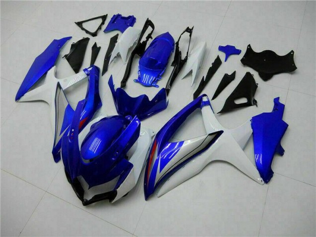 Blau Weiß GSXR 600 / 750 K8 08-10 Motorrad Verkleidungen Blau Weiß GSXR 600 / 750 K8 08-10 Motorrad Verkleidungen