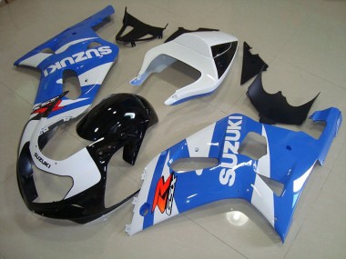 Blau Weiß GSXR 750 K1 K2 K3 01-03 Motorrad Vollverkleidung