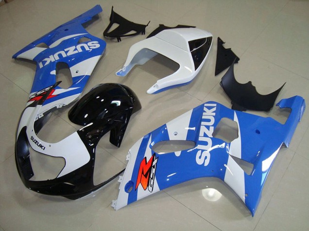 Blau Weiß GSXR 750 K1 K2 K3 01-03 Motorrad Vollverkleidung