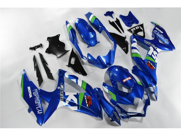 Blau Weiß Grün GSXR 600 / 750 K8 08-10 Motorrad Verkleidungen Blau Weiß Grün GSXR 600 / 750 K8 08-10 Motorrad Verkleidungen