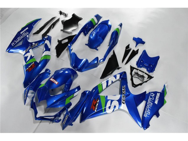Blau Weiß Grün GSXR 600 / 750 K8 08-10 Motorrad Verkleidungen Blau Weiß Grün GSXR 600 / 750 K8 08-10 Motorrad Verkleidungen