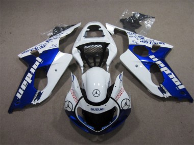 Blau Weiß Jordan Motul GSXR 1000 K1 00-02 Motorrad Verkleidungen