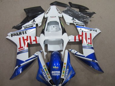 Blau Weiß Motul Fiat R1 04-06 Motorrad Verkleidung
