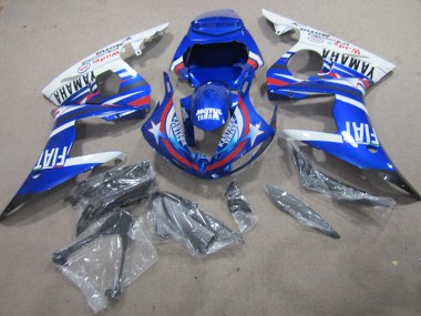 Blau Weiß Motul Fiat R6 03-05 Motorrad Verkleidung
