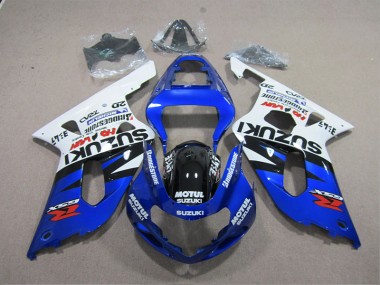 Blau Weiß Motul GSXR 600 K1 K2 K3 01-03 Motorrad Verkleidung