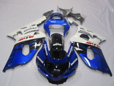 Blau Weiß Motul GSXR 600 K1 K2 K3 01-03 Motorrad Verkleidungen