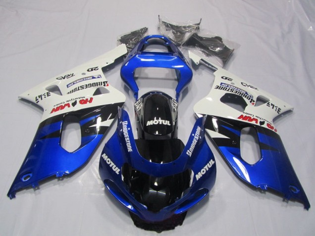 Blau Weiß Motul GSXR 600 K1 K2 K3 01-03 Motorrad Verkleidungen