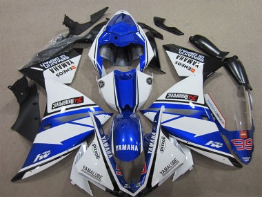 Blau Weiß Pizzoli R1 12-14 Motorrad Verkleidungen