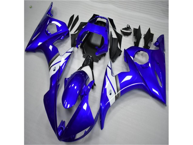 Blau Weiß R6 03-05 Motorrad Verkleidung Blau Weiß R6 03-05 Motorrad Verkleidung