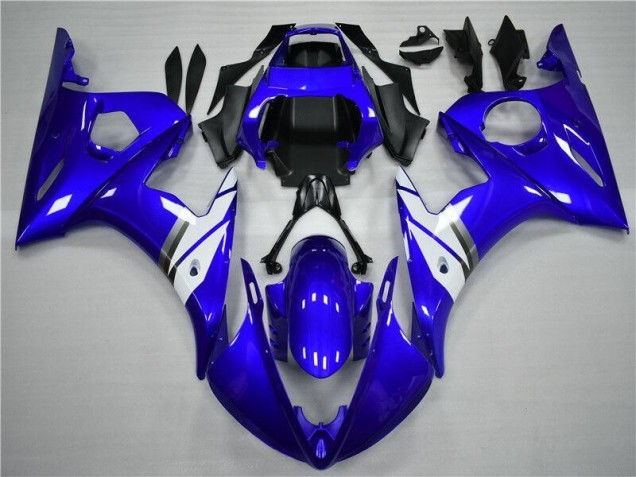Blau Weiß R6 03-05 Motorrad Verkleidung Blau Weiß R6 03-05 Motorrad Verkleidung