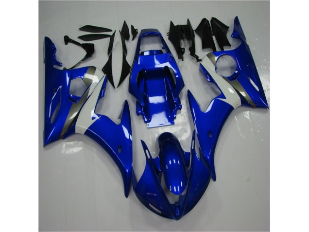 Blau Weiß R6 03-05 Motorrad Vollverkleidung Blau Weiß R6 03-05 Motorrad Vollverkleidung