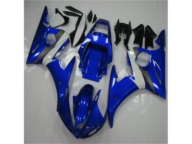 Blau Weiß R6 03-05 Motorrad Vollverkleidung Blau Weiß R6 03-05 Motorrad Vollverkleidung